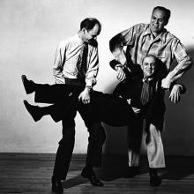 Beaumont Newhall, Ansel Adams, and Willard Morgan in Barbara’s Studio  1942