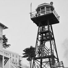 Dock guard tower, Alcatraz, San Francisco  1963