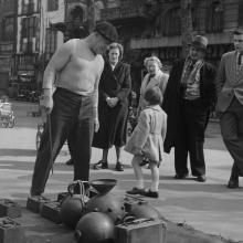 Pigalle-Street Strongman, Paris, France