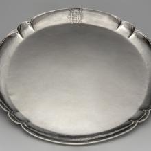Platter  c. 1925 The Kalo Shop  Falick Novick (1878–1957) Chicago sterling silver