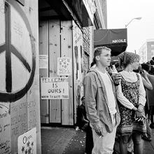 Free speech rally, Telegraph Avenue, Berkeley  1968