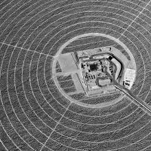 #1548, concentric circles of service roads around construction of unit 1 power block  2011