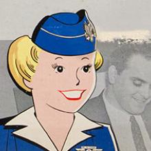 American Airlines Little Miss Stewardess Set box 1950s