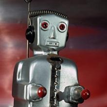 1950 Tin wind-up robot, German   1991