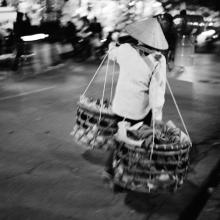 Pole-Basket Lady, Hanoi, Vietnam