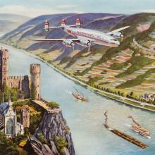 Trans World Airlines (TWA) wall calendar  1952