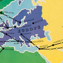 Pan American World Jet Flight Game board  c. 1958