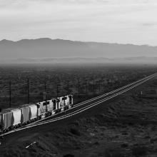 Eastbound at Basin, Eastern Exit of Afton Canyon, California  2006