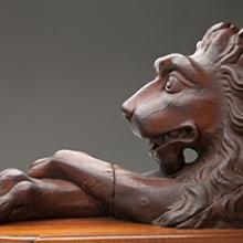 Lion deck ornaments from the Himalaya