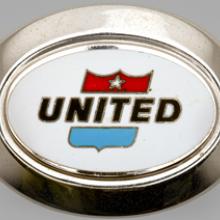 United Air Lines ground crew cap badge