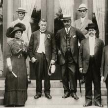 Madam C. J. Walker and Booker T. Washington at a YMCA opening