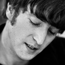 John Lennon in the locker room at Candlestick Park  August 29, 1966