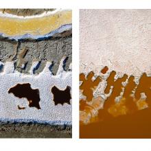 Dredge Marks, Salt Ponds R4, N1A, Menlo Park and Newark, California