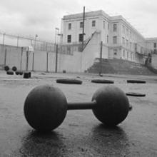 Abandoned exercise equipment, Alcatraz, San Francisco  1963