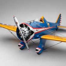 U.S. Army Air Corps Boeing P-26A model aircraft  1972