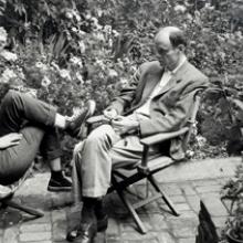 Nancy and Beaumont Newhall in Ansel Adams’s Garden, San Francisco, California  1947  