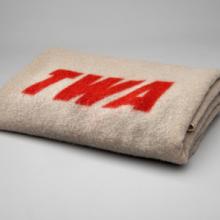 TWA (Trans World Airlines) in-flight blanket  1950s