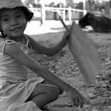 Girl with Fan, Hoi An, Vietnam