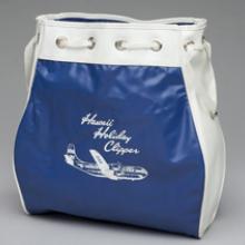 Pan American World Airways Hawaii by Clipper flight bag  1950s