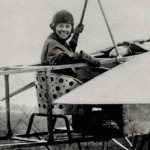 Matilde Moisant (1878–1964) in her Moisant/Bleriot monoplane  1911