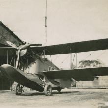 CNAC Loening Air Yacht and hangar at Lungwha airbase, Shanghai  1929