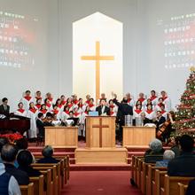 A Chinese-speaking service at Rowland Height Community Christian Church  2019; Jessica Chou (b. 1985)