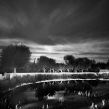 Moonset in Leh, Ladakh, India  2007