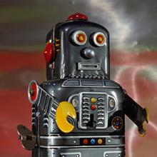 1960s Tin wind-up robot, Japan  1991
