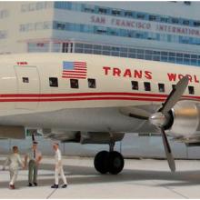 TWA (Trans World Airlines) Lockheed 1049G Super Constellation Star of Balmoral model aircraft 