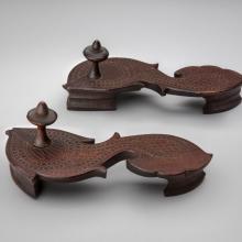 Toe-knob sandals (padukas)  19th–20th century