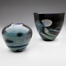 Moon Bottle #3 1971; Moon Bowl #3  1978   John Lewis (b. 1942)