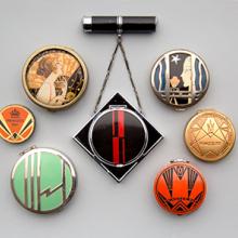 Assorted compacts and eye shadows  