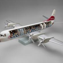 Western AirLines Lockheed L-188 Electra model aircraft  late 1950s