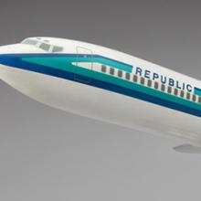 Republic Airlines Boeing 727-200 model aircraft  c. 1979