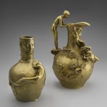 Vase c.1890s and Pitcher c.1900