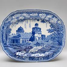 Platter, Monopteros pattern  c. 1810–30s