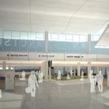 Departures lounge rendering  2010