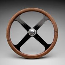 Elevator control wheel from U.S. Navy blimp 1930s