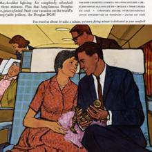 United Air Lines Douglas DC-8 advertisement  1959