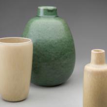 Bottle  c. 1950s, Vase  c. 1950s, Vase  c. 1950s