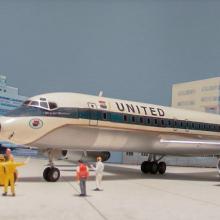 United Air Lines Douglas DC-8-51 Mainliner William B. Stout model aircraft 