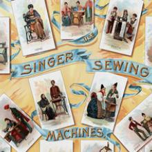 All nations use Singer sewing machines poster advertisement  c. 1892.