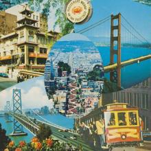 China Airlines San Francisco tourist map  1973, Smith News San Francisco tourist guide  1970s, Western Airlines San Francisco brochure  1960s