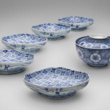 Diamond-shaped dishes  1690–1730