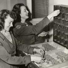 Seals ticket office staff sorting reserved seats for opening day