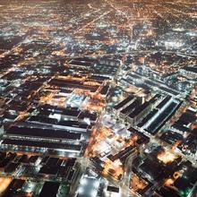 Alameda Looking South Amidst the Produce Markets, I-10 Beyond, Los Angeles, CA  2016