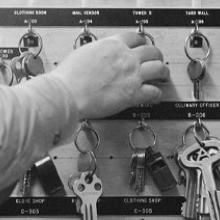 Control Center key locker, Alcatraz, San Francisco  1963