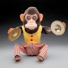 Battery-operated cymbal-clapping monkey  c. 1950s–60s