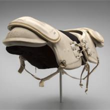 Shoulder pads worn by Jim Brown