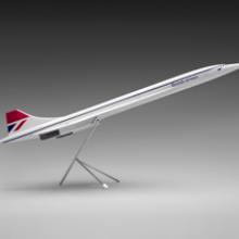 British Airways Concorde supersonic transport model aircraft  mid-1970s